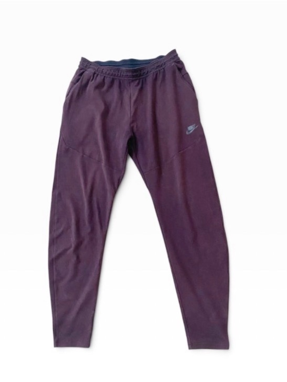Nike Mens Large Maroon Purple Tech Fleece Joggers Sweatpants Tapered